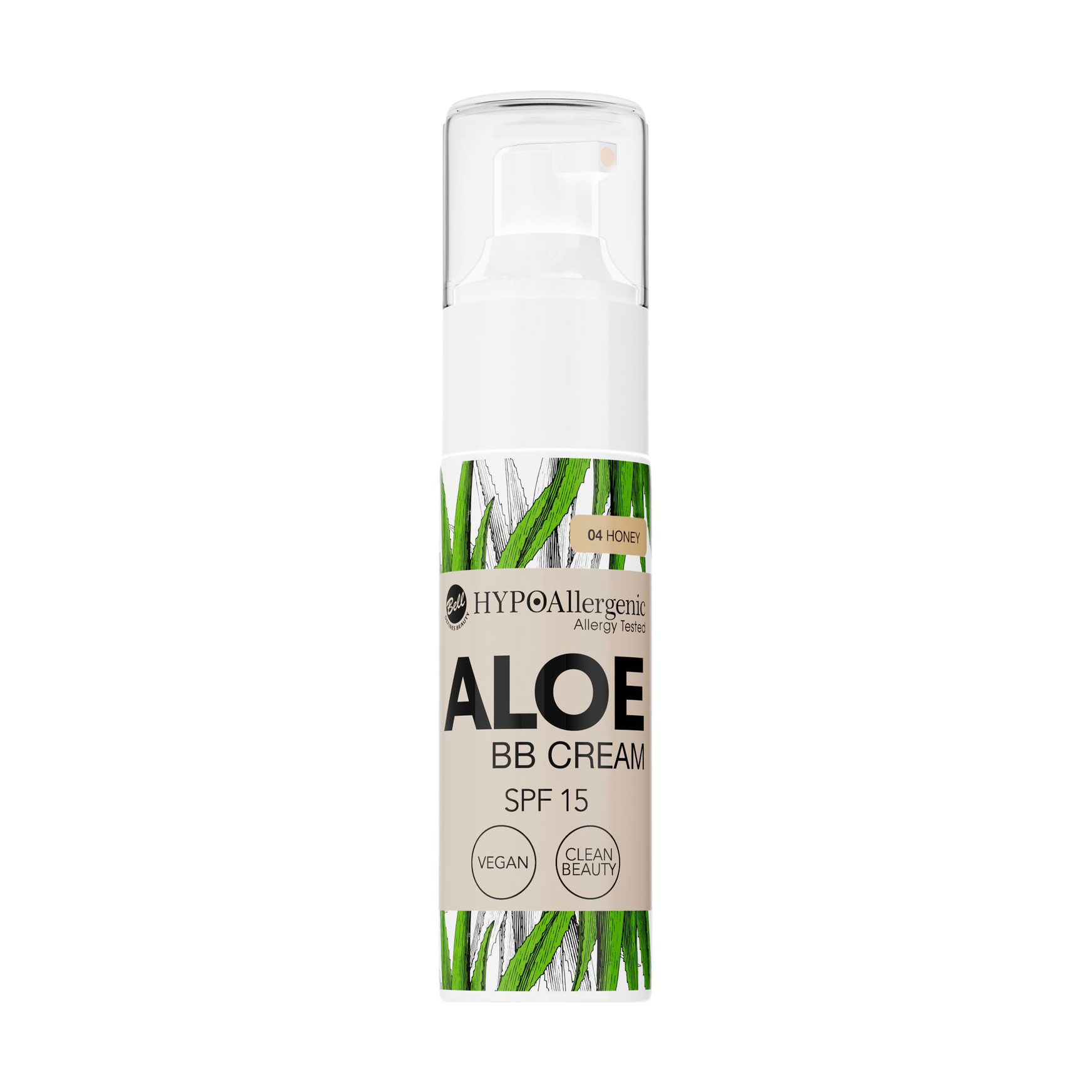 BB-крем для обличчя Bell HypoAllergenic Aloe BB Cream SPF 15, 04 Honey, 20 г